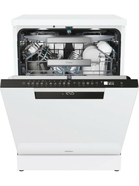 HAIER XF 4A4M4PW 10 Programlı Wi-Fi Bağlantılı Beyaz Bulaşık Makinesi