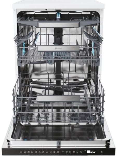 HAIER XF 4A4M4PW 10 Programlı Wi-Fi Bağlantılı Beyaz Bulaşık Makinesi