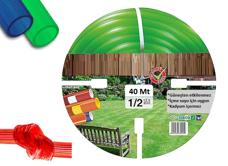 Venoa VT40 Bahçe Hortumu Pvc Silikonlu Kırılmaz 40 Mt