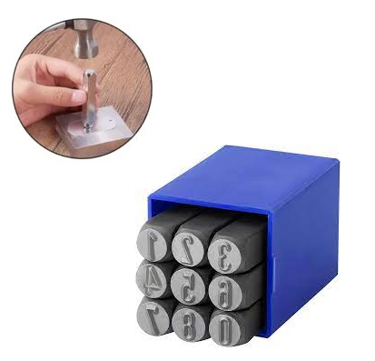 Venoa VRN060 Rakam İşaretleme Çakma Takımı 9 Parça 6 mm