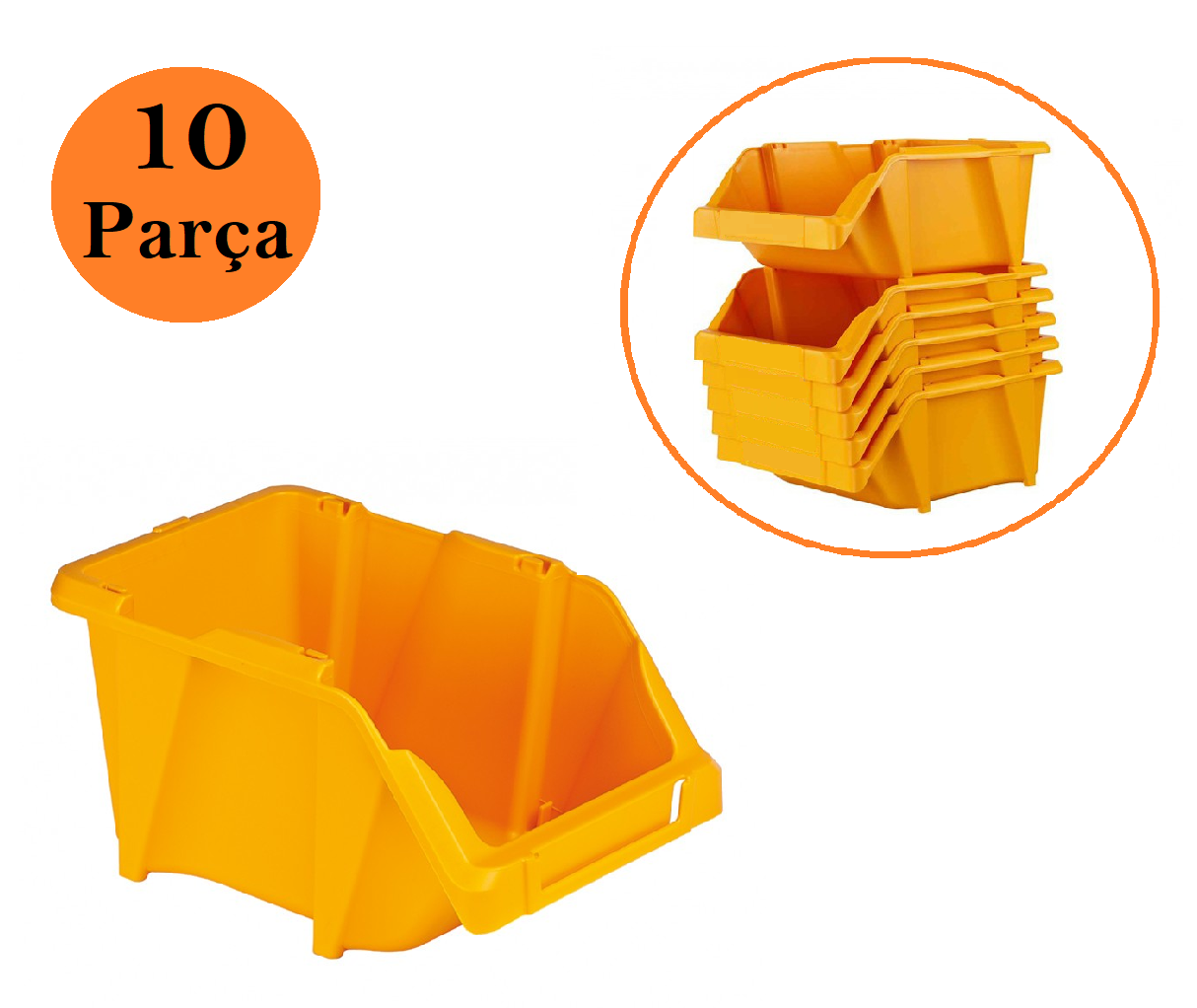 Venoa DP20 Depo Raf Düzenleyici Parça Saklama Avadanlık Kutusu 10 Parça 250x160x120 mm