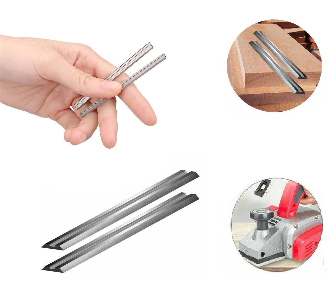 Venoa Makita KP0800 Uyumlu El Planya Makina Bıçak Seti 2 Parça