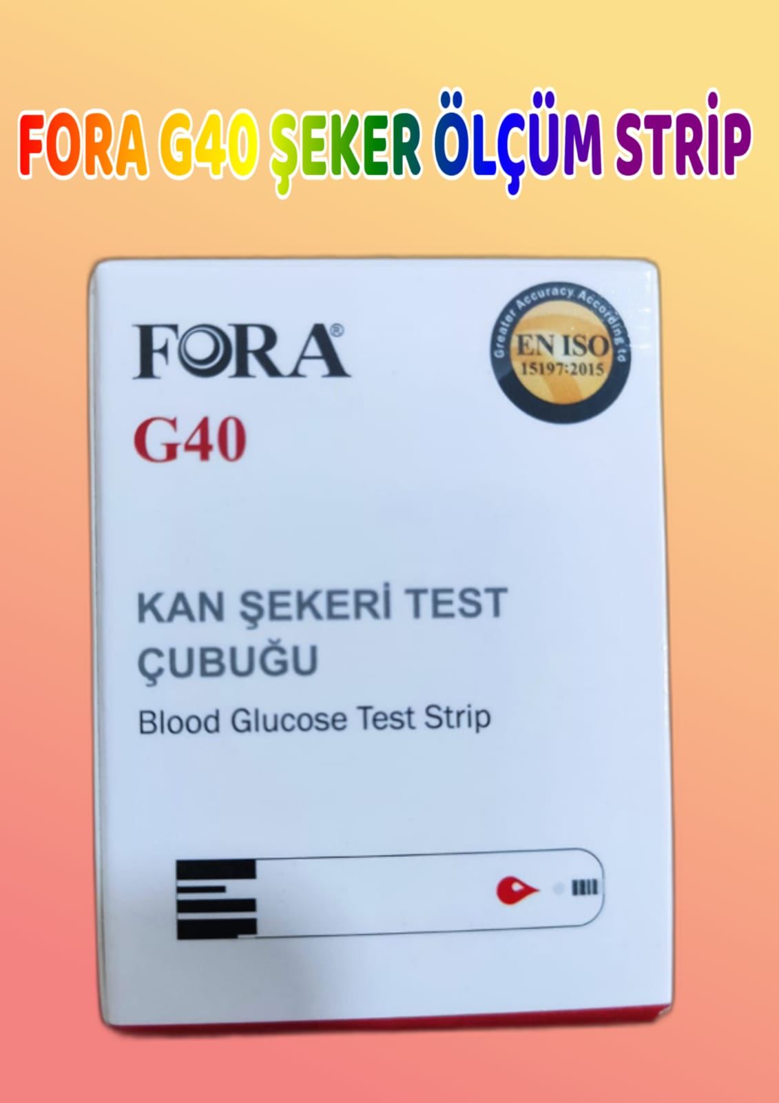 FORA G40 Şeker Ölçüm Strip (50’li Paket)