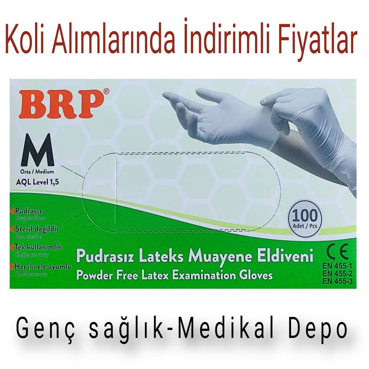 Brp Lateks Eldiven M Beden Pudrasız(20-paket)
