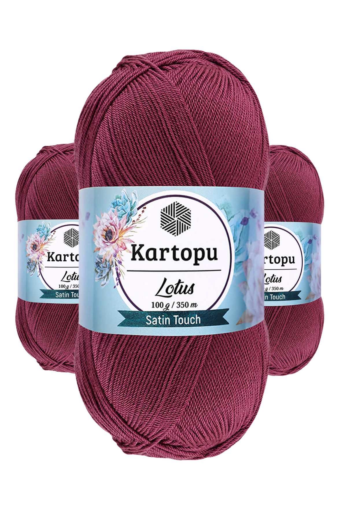 3 Adet Lotus Bikini Büstiyer Bluz Örgü İpi K756 Begonvil