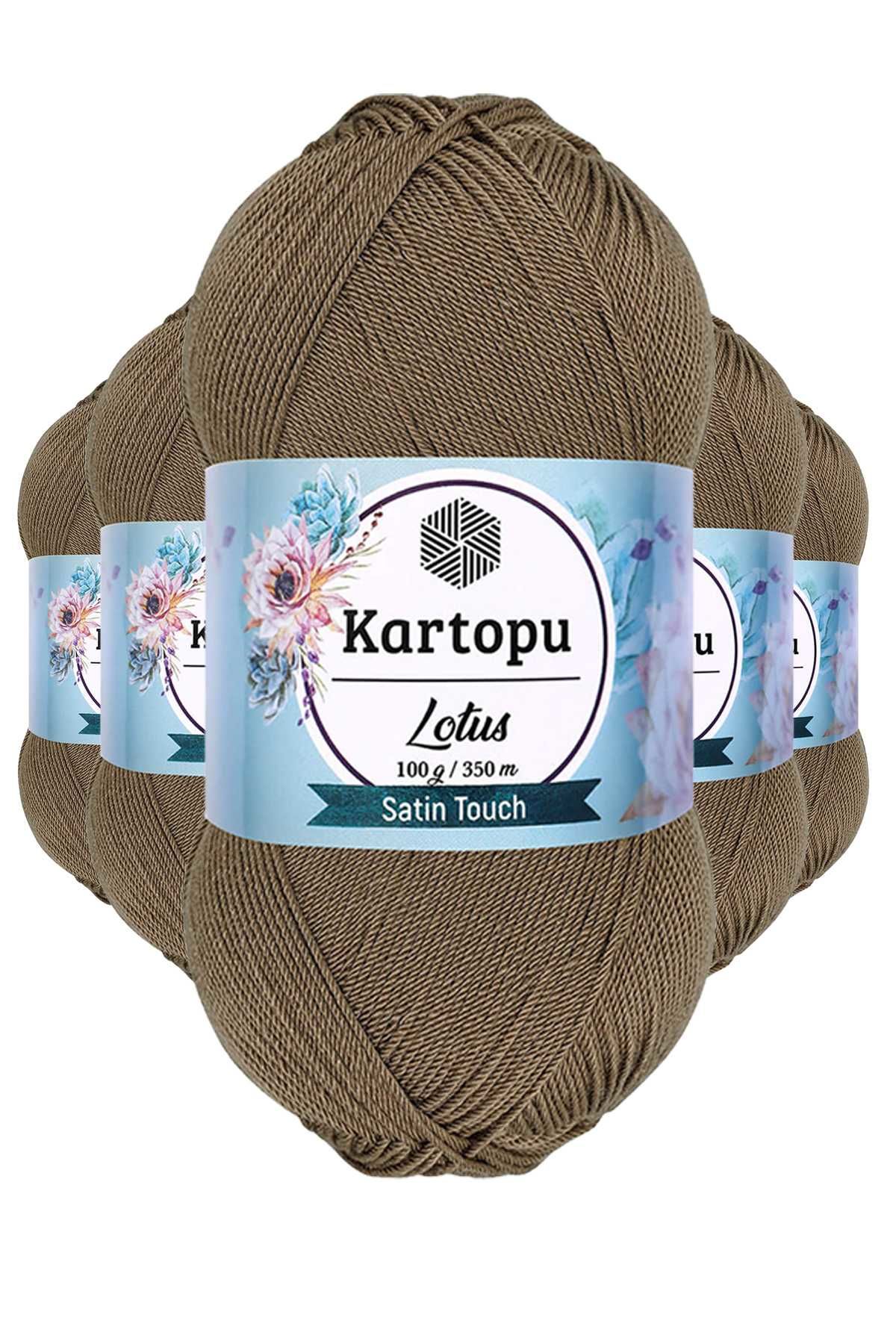 5 Adet Lotus Bikini Büstiyer Bluz Örgü İpi K833 Vizon