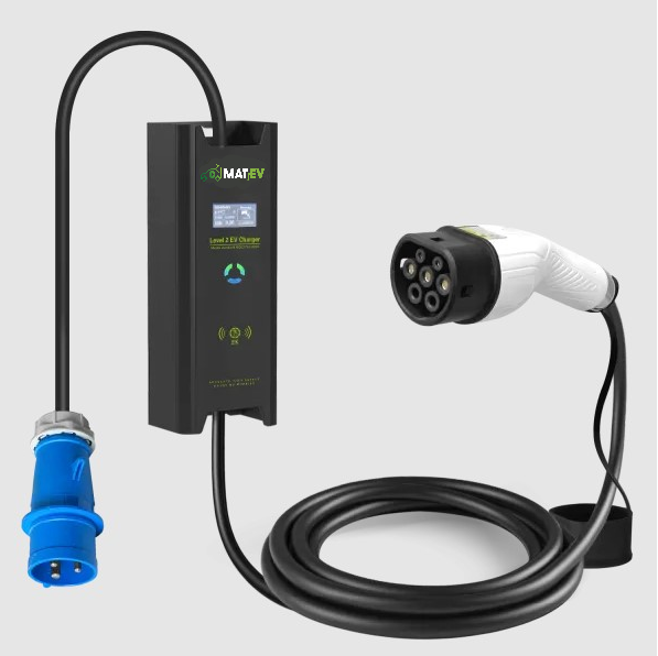 MatEV Şarj MZ-AC-7.4kW Taşınabilir Şarj İstasyonu