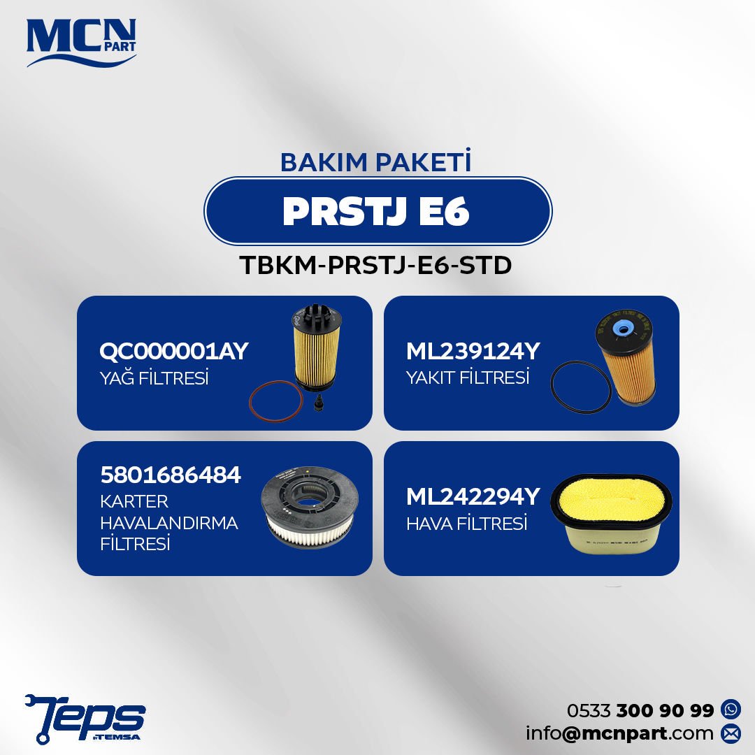 TBKM-PRSTJ-E6-STD TEPS STD BAKIM PAKETİ_PRESTİJ E6