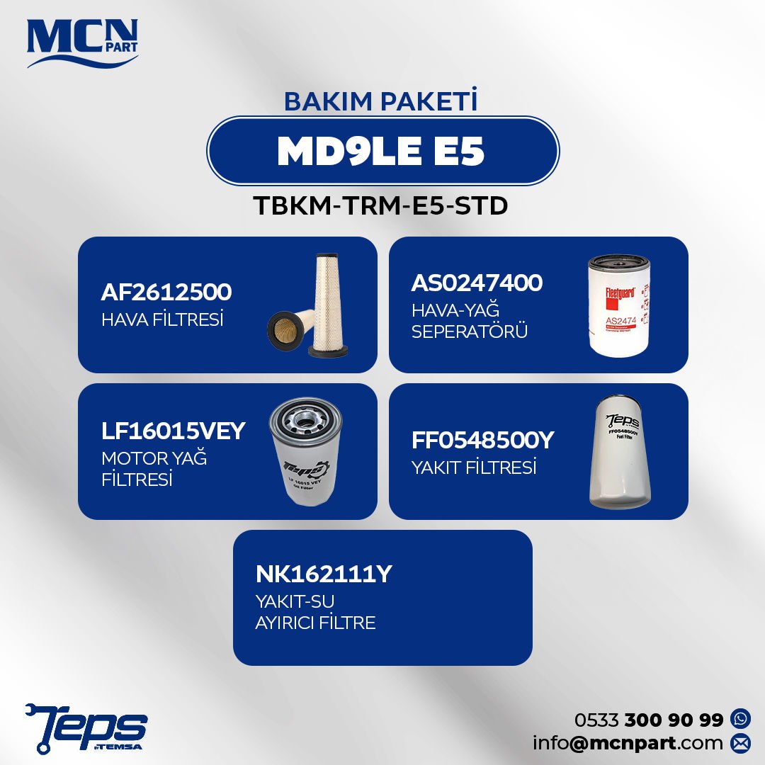 TBKM-TRM-E5-STD E5 TEPS STD BAKIM PAKETİ_TOURMALİN