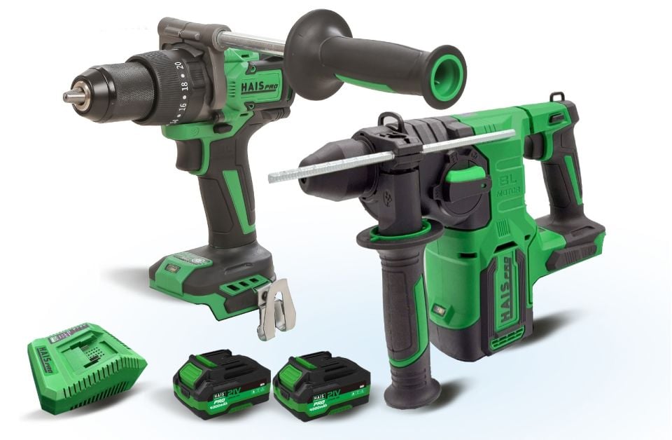 HAISPRO Profesyonel 21 V Akülü El Aletleri Seti - 2'Lİ SET - 1