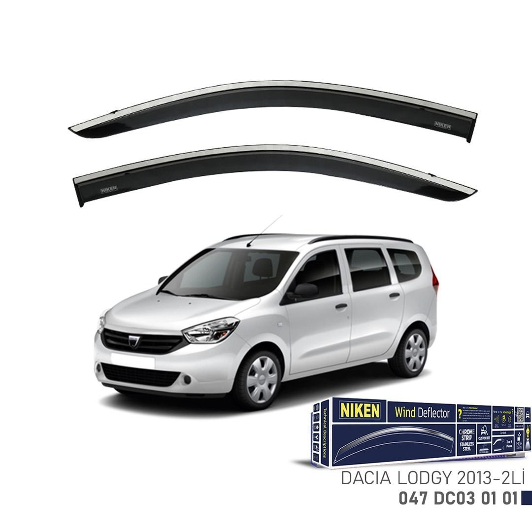 Niken Dacia Lodgy 2013- Kromlu Cam Rüzgarlığı 2 Lİ