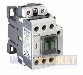 Sigma (SCM012230) SCM-12 5.5KW 12A 3P 1NO+1NC AG GÜÇ KONTAKTÖRÜ