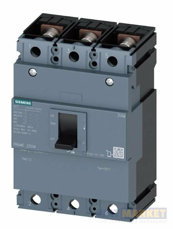 SIEMENS - 3VA1450-4EF32-0AA0 Termik Ayarlı Kompak Şalter