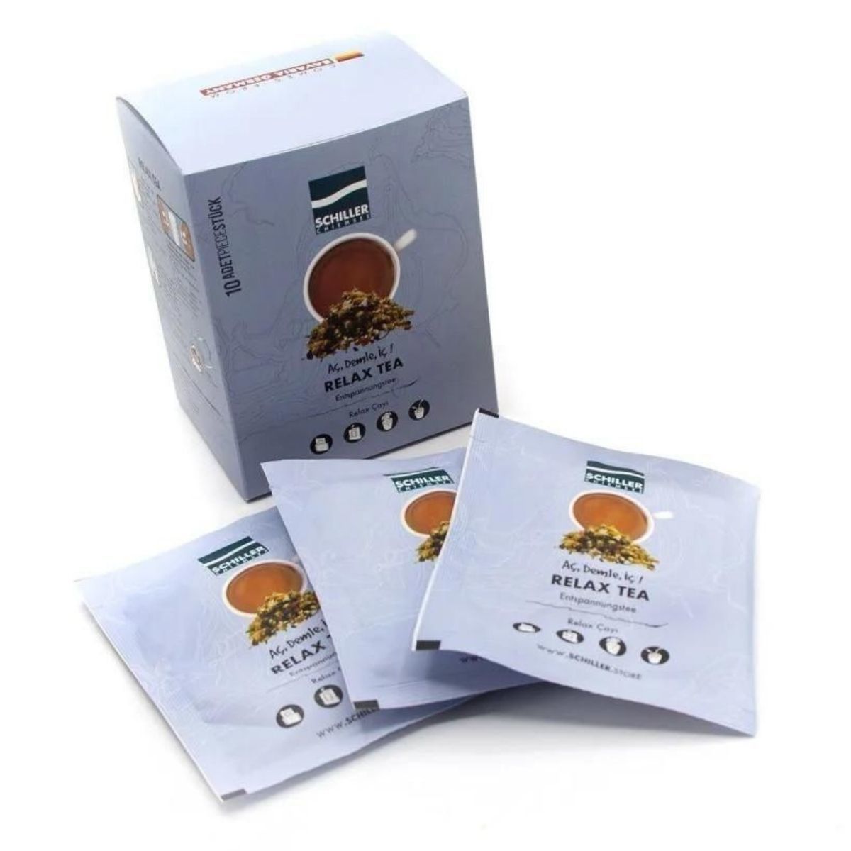 Open, Brew, Drink Herbal Tea Relax Tea 10 Pack