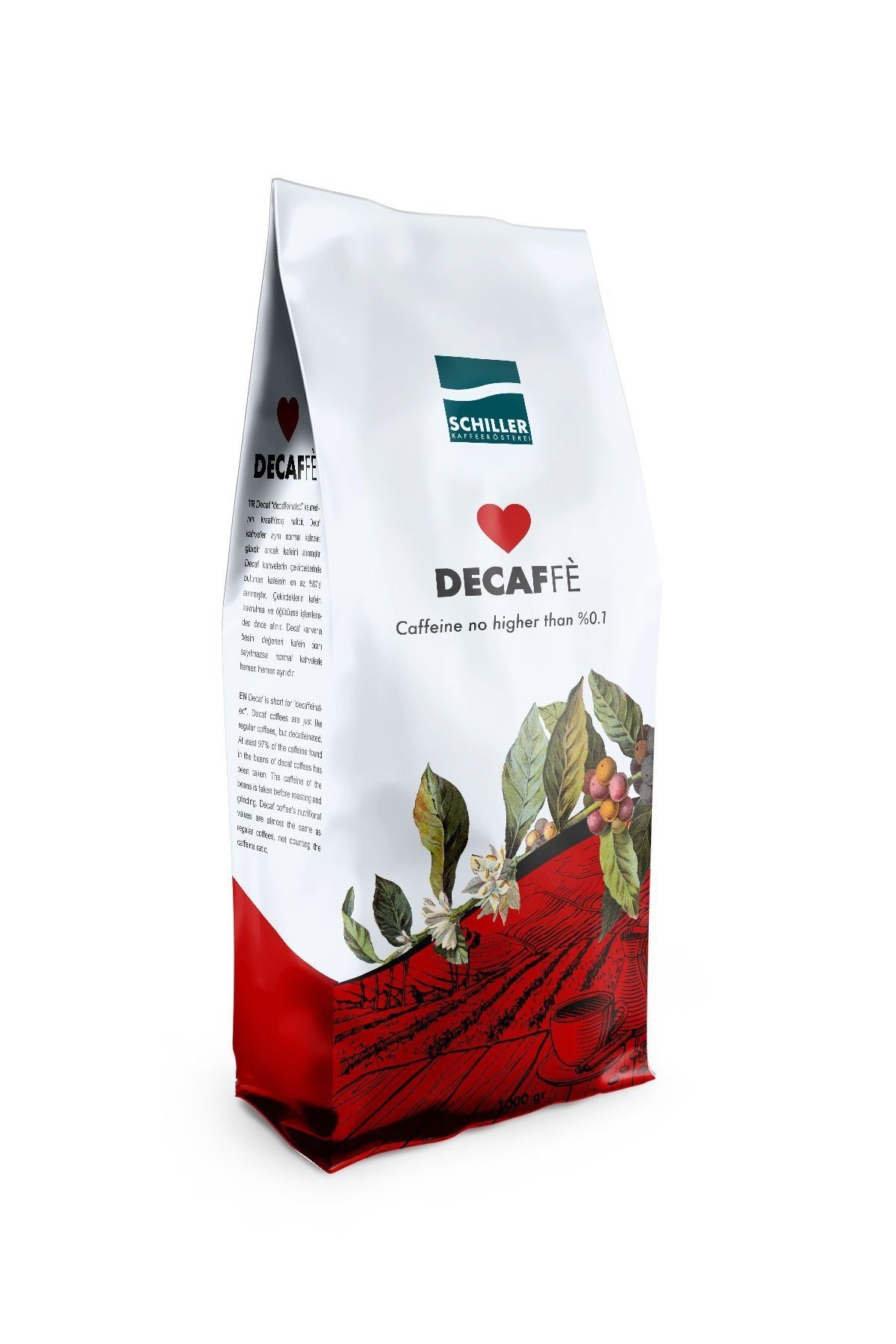 Schiller Countries Decaf Decaffeinated Coffee Beans 250 Gr Ground Espresso