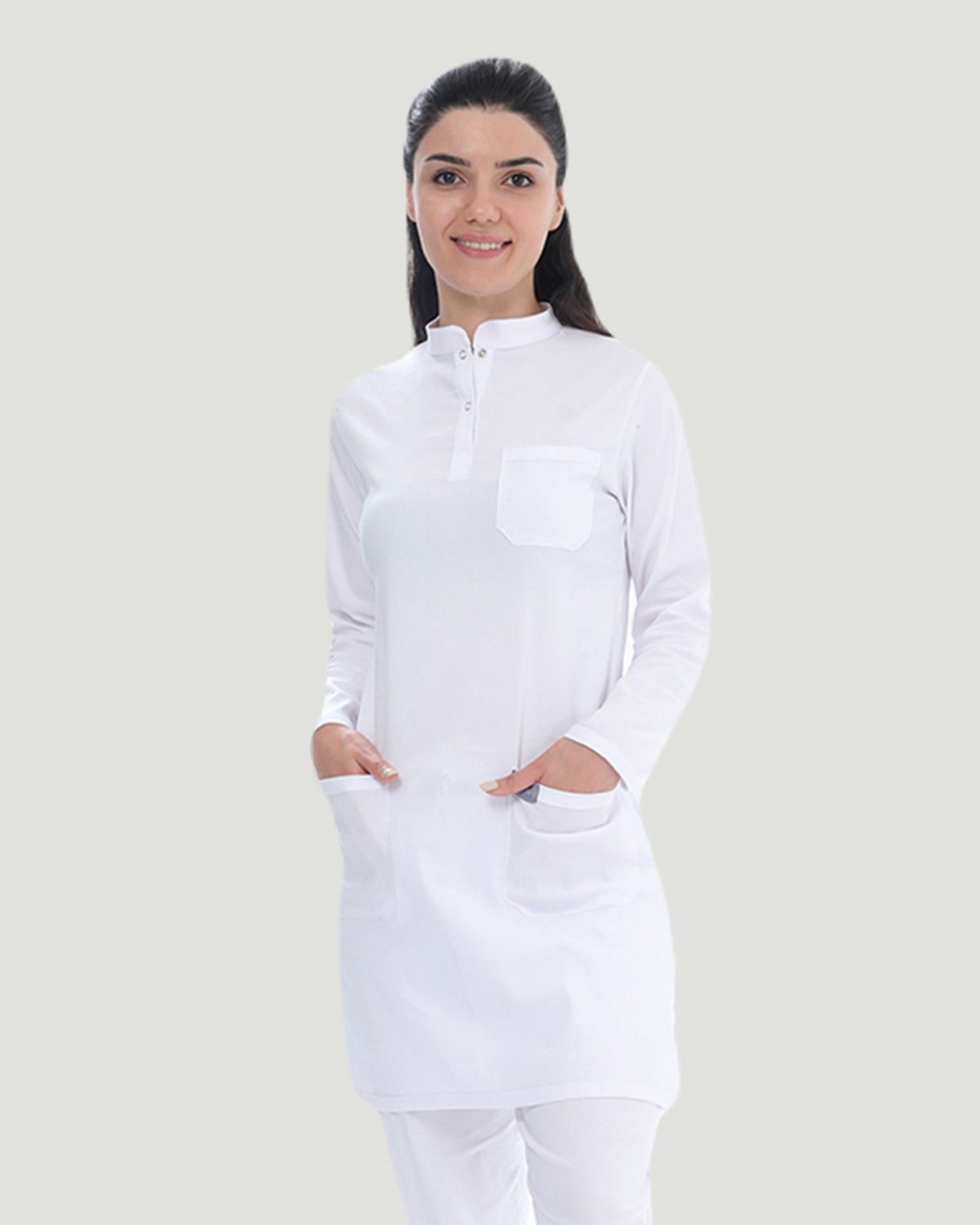 TEK ÜST U- FLEX LİKRALI TESETTÜR S - Beyaz