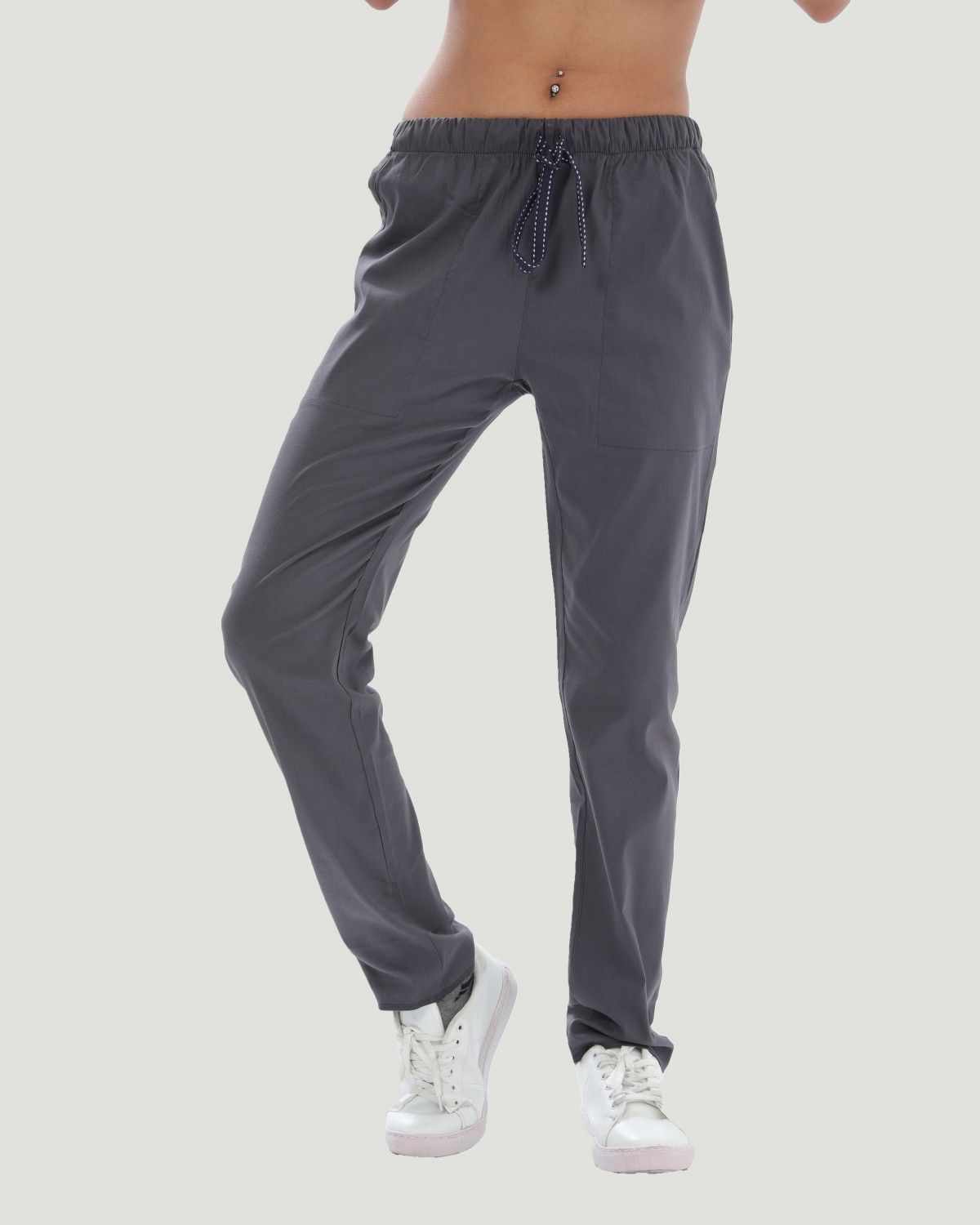 LİKRALI U-FLEX KADIN PANTOLON XS - Gri