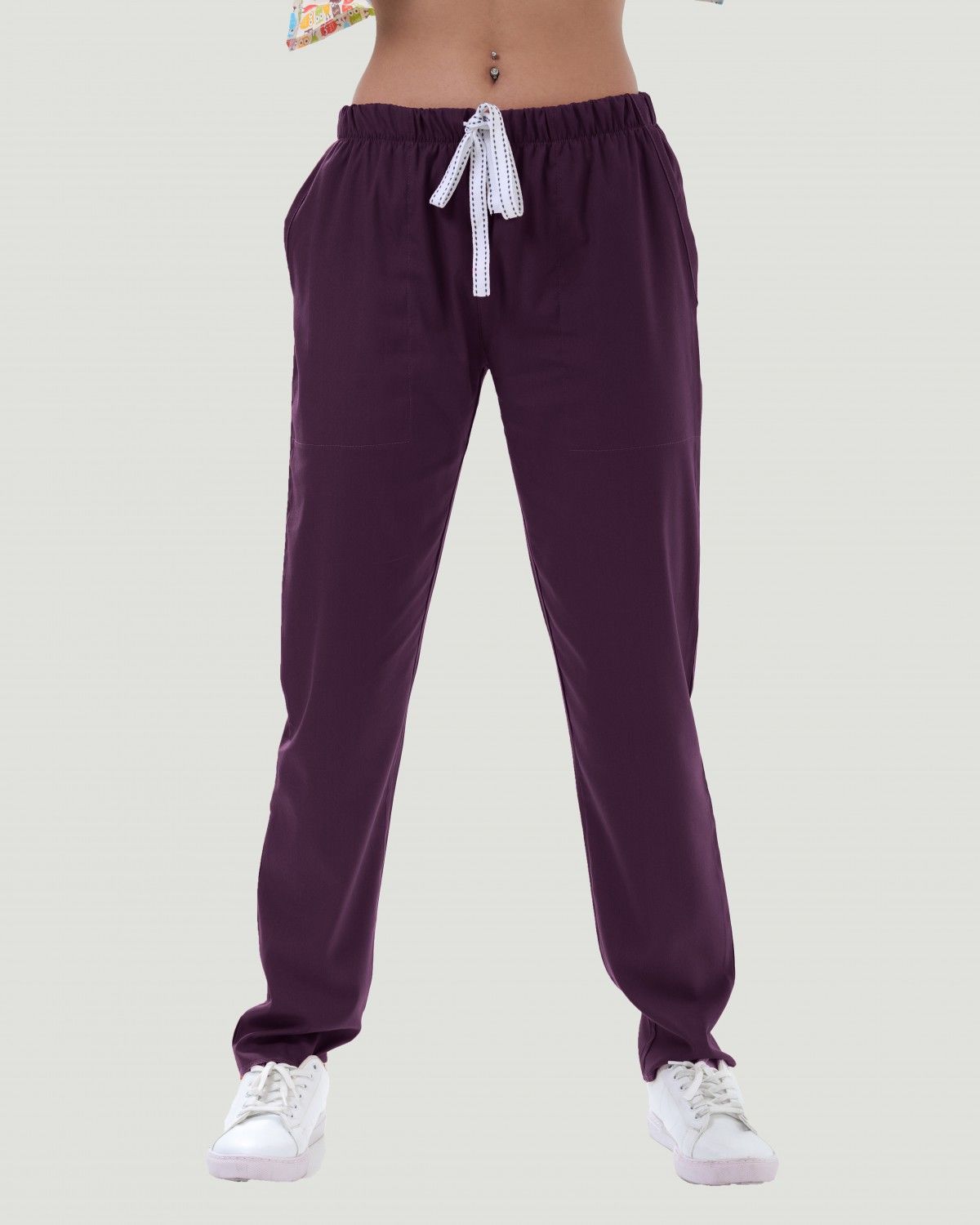 LİKRALI U-FLEX KADIN PANTOLON XS - Mürdüm