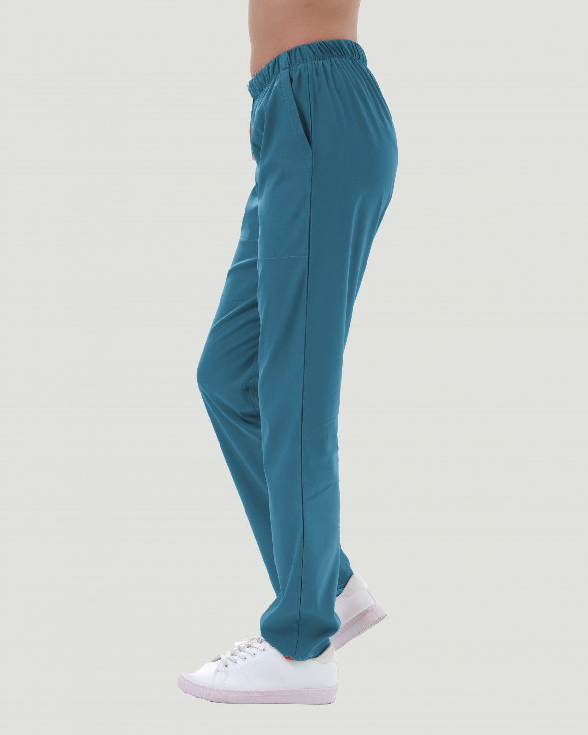 TERİKOTON KADIN PANTOLON (İNCE KUMAŞ ) XL - Bebe Mavi