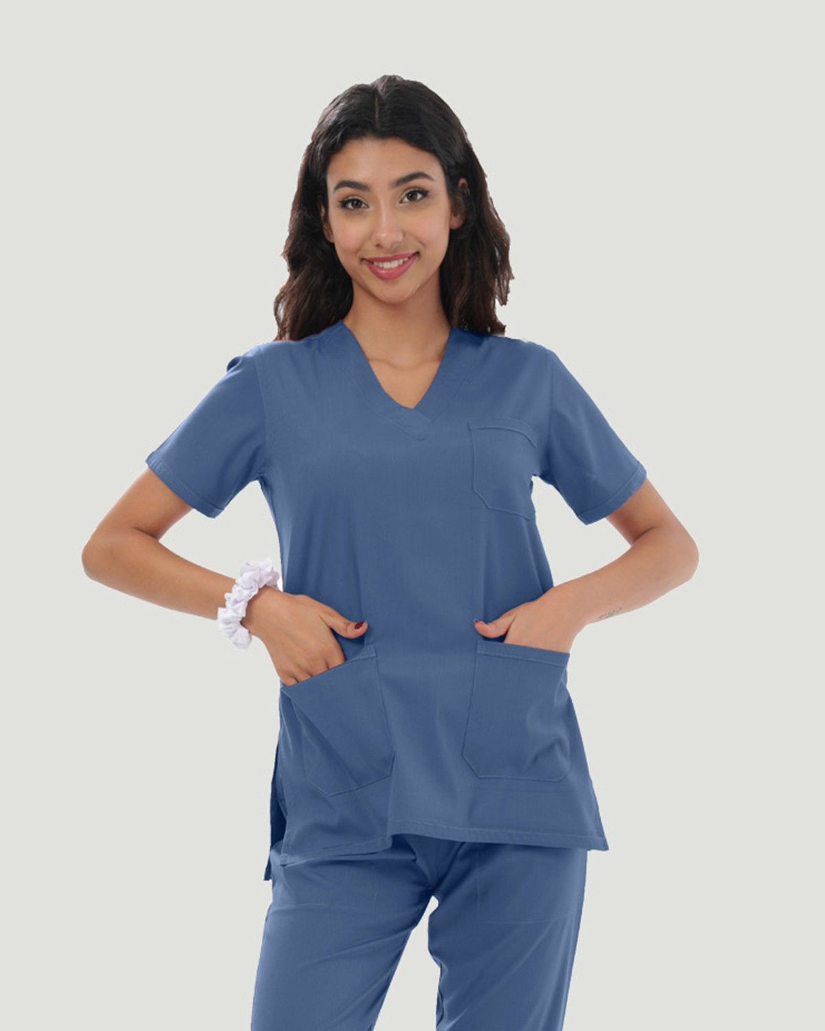 CORE FLEX LİKRALI KADIN CERRAHİ TAKIM XS - Indigo