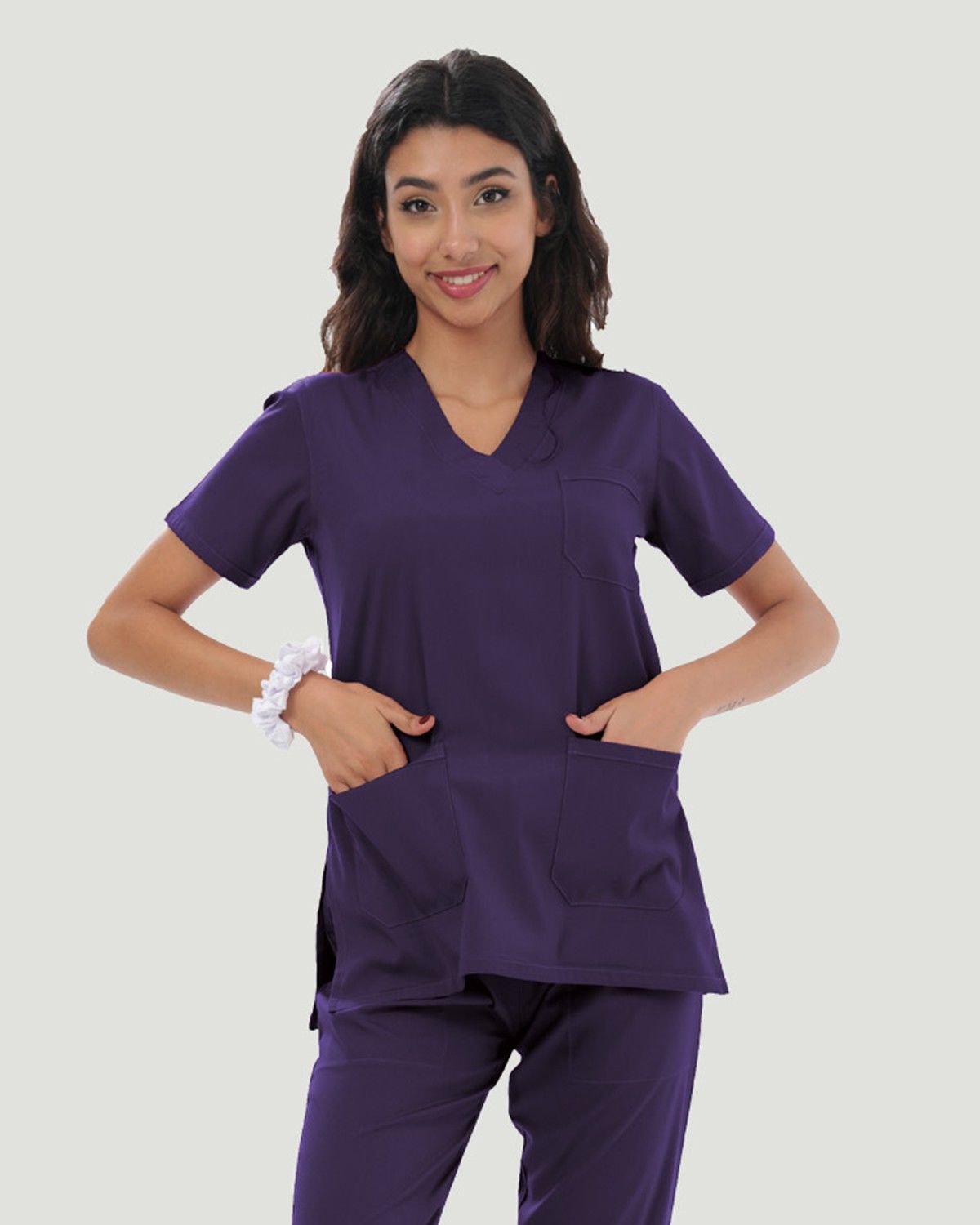 CORE FLEX LİKRALI KADIN CERRAHİ TAKIM XS - Mor