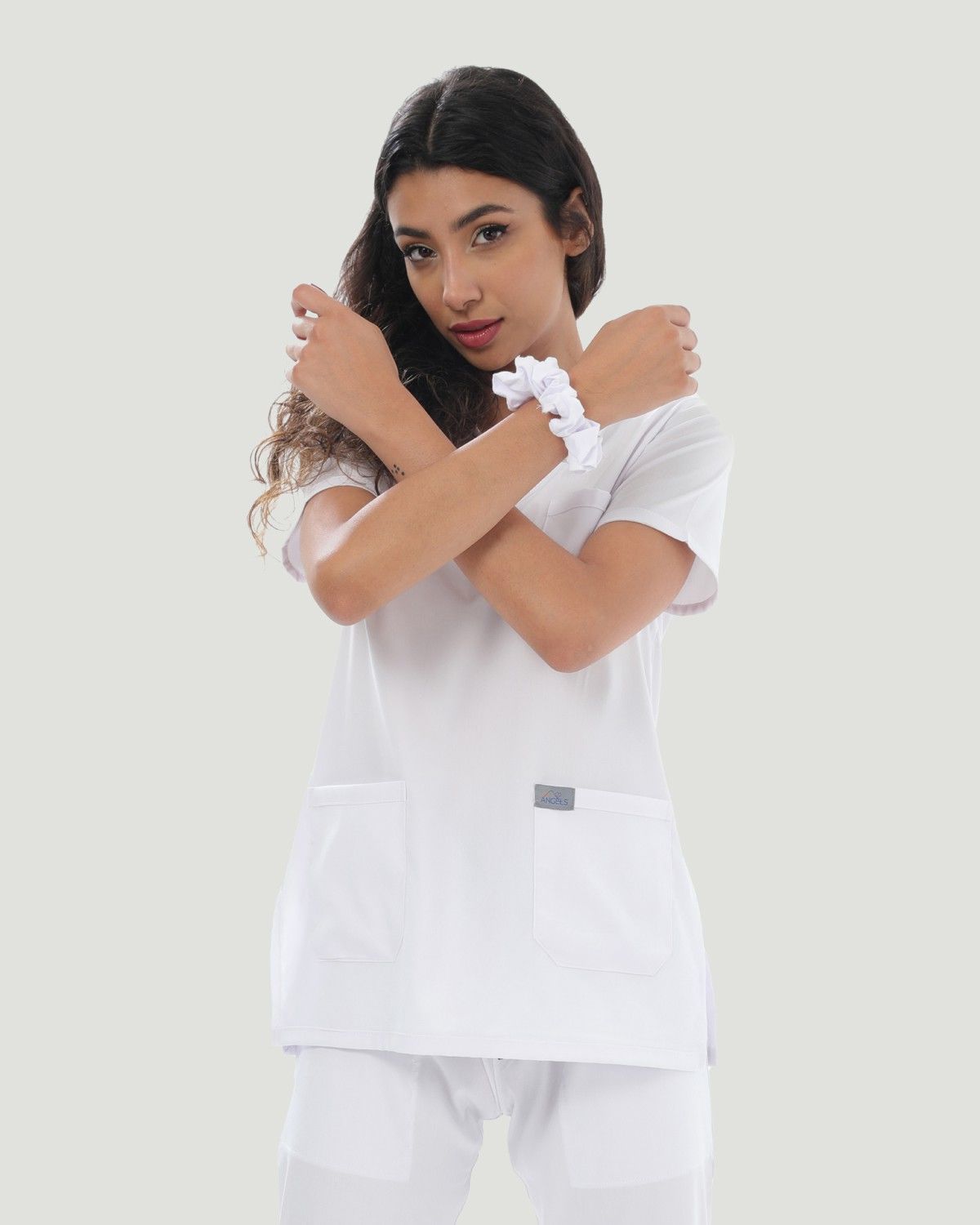 CORE FLEX LİKRALI KADIN CERRAHİ TAKIM S - Beyaz