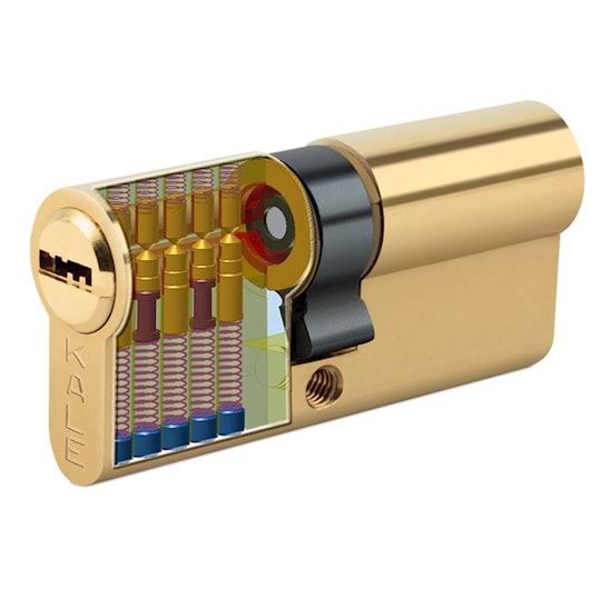 BİLYALI SİLİNDİR 90 MM (35+10+45) SARI 5 ANAHTARLI