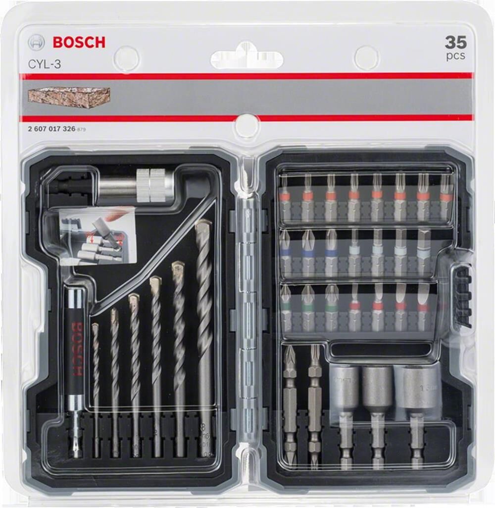BOSCH Profesyonel Beton Delme ve Vidalama Seti 35 Parça (2 607 017 326)