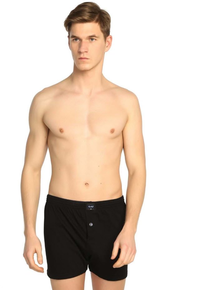 Tutku 0117 Erkek Havlu Bel Penye Düz Boxer SİYAH - S