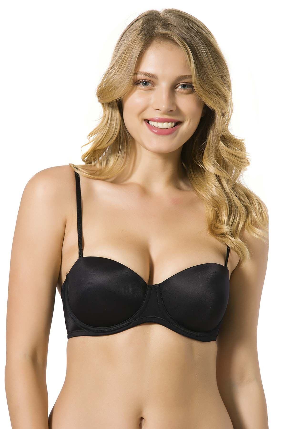 Le Jardin Destekli Micro Push Up Sütyen LJ-7030 SİYAH - 75