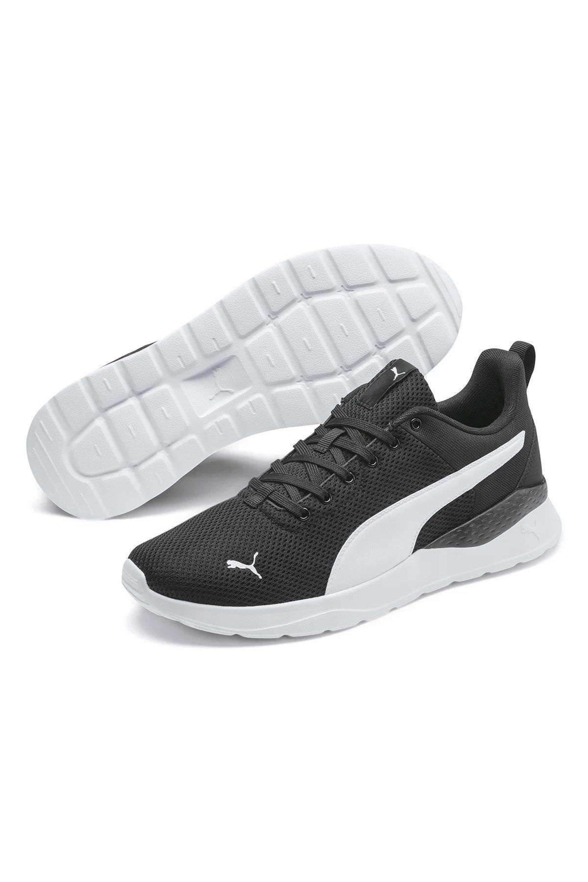 Anzarun Lite Puma-Black Puma-White Erkek Günlük Sneaker Ayakkabı Siyah 37112802 44.5