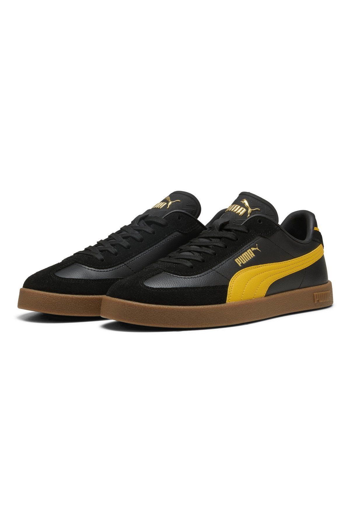 Puma Club II Era Erkek Spor Ayakkabı Siyah/Sarı 39744721 43