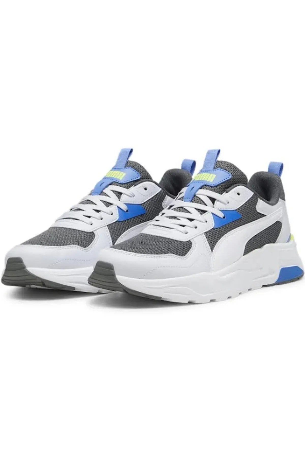 Puma Trinity Lite Gray-White-Silver Mist-Lime Erkek Günlük Spor Ayakkabı Gri 38929218 44