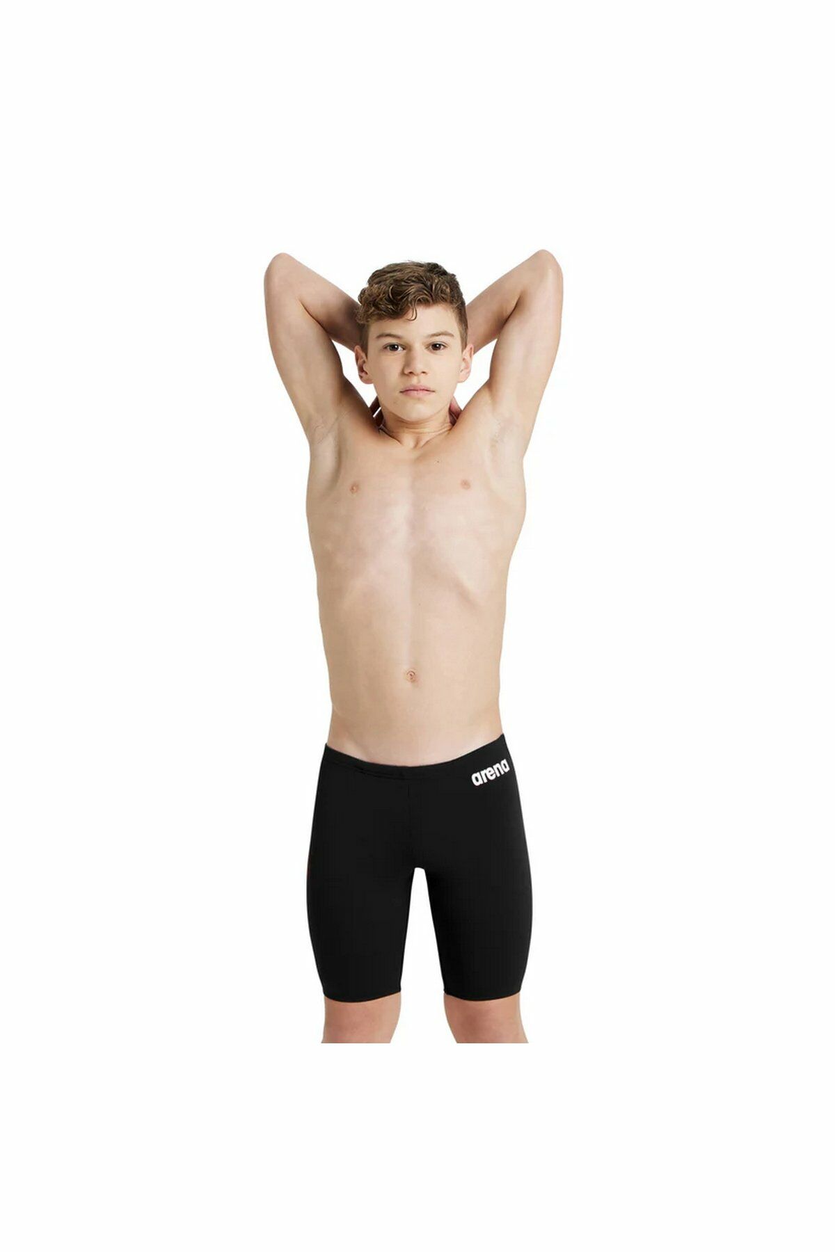 Arena Boy's Team Swim Jammer Solid Erkek Çocuk Yüzücü Mayo Siyah 004772550 12-13