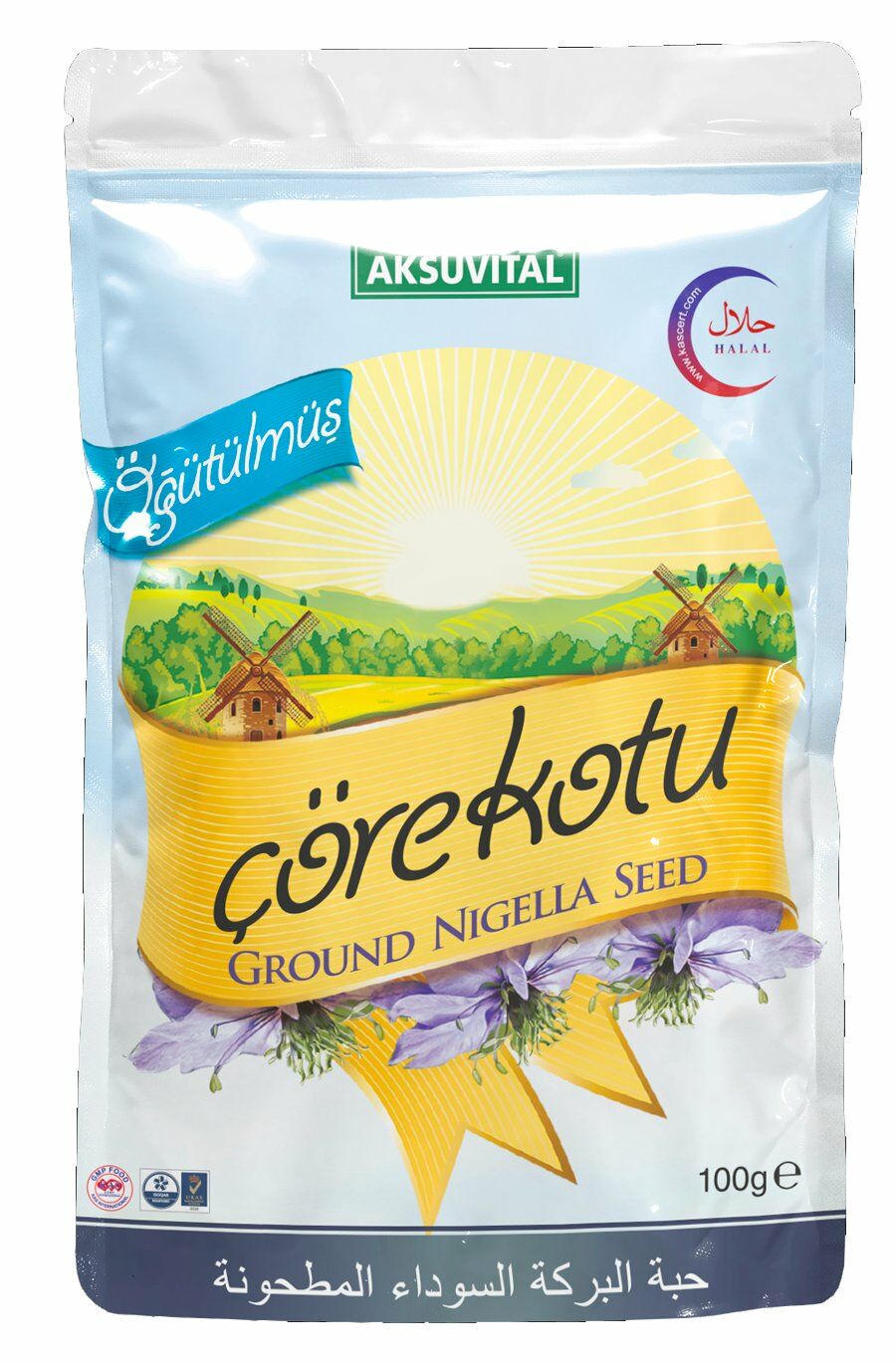 AksuVital Öğütülmüş Çörekotu Tozu Doypack 100g