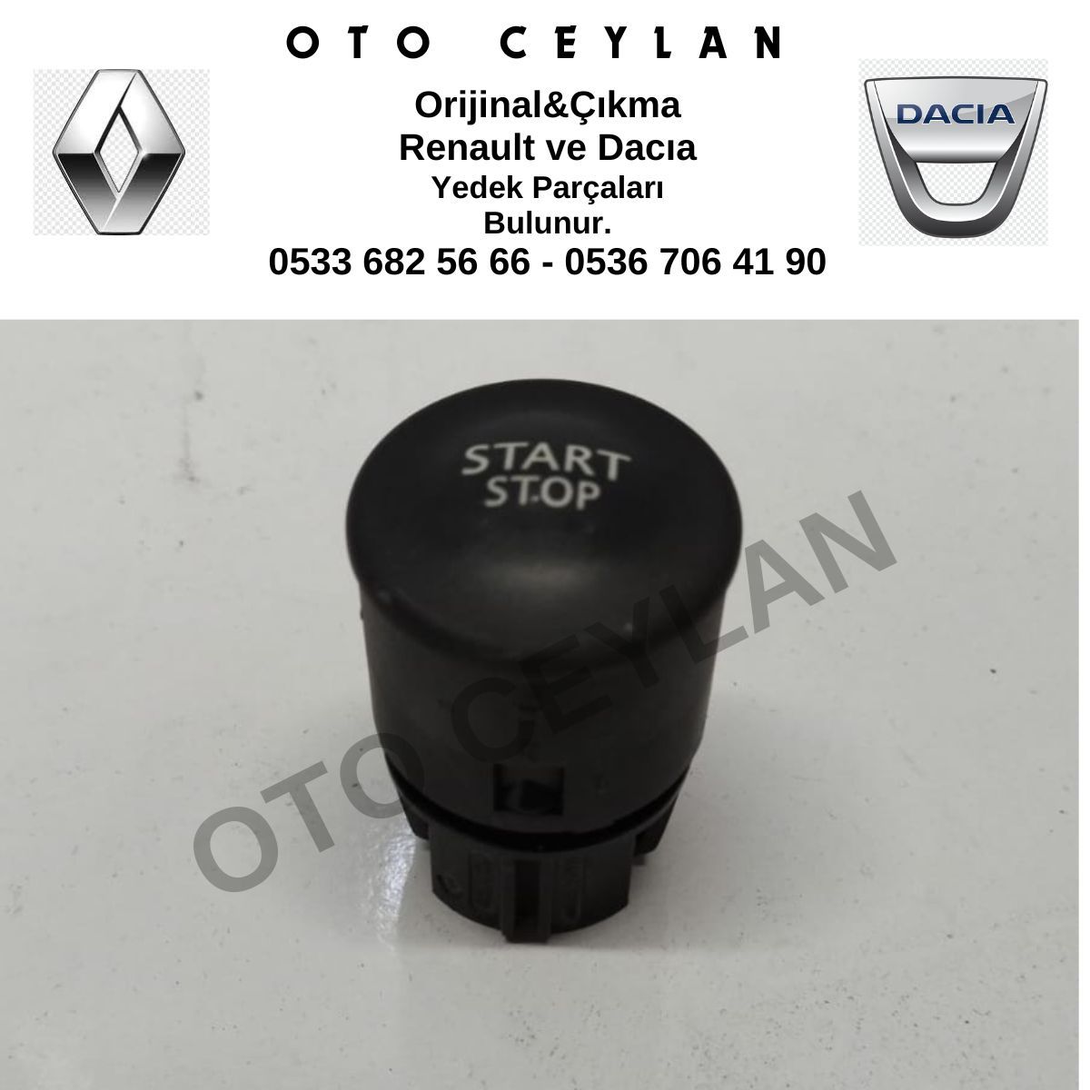8200107959 Megane 2 Start Stop Düğmesi Orijinal Çıkma