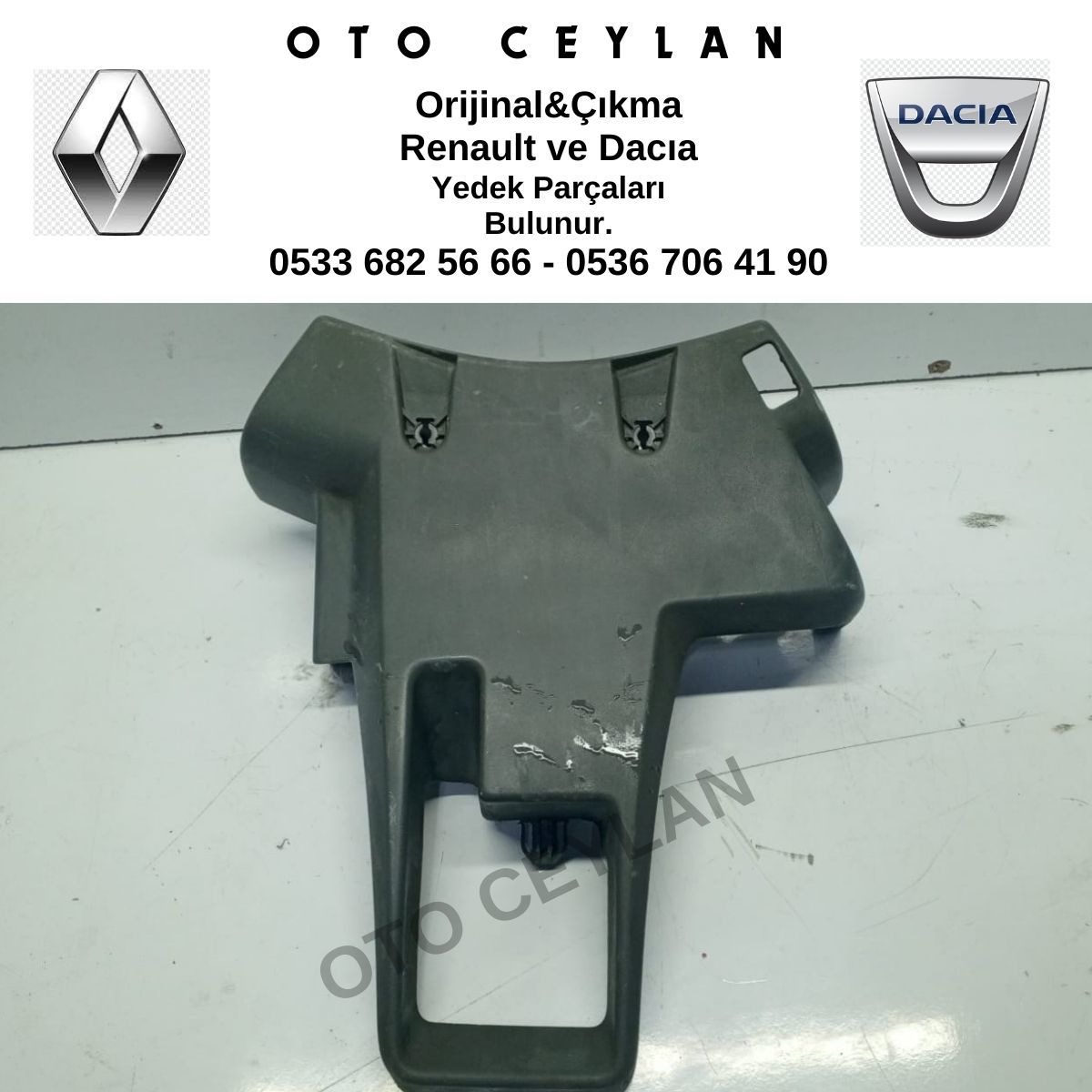 8200796831 Kango 3 Direksiyon Alt Üst Kapağı Orijinal Çıkma