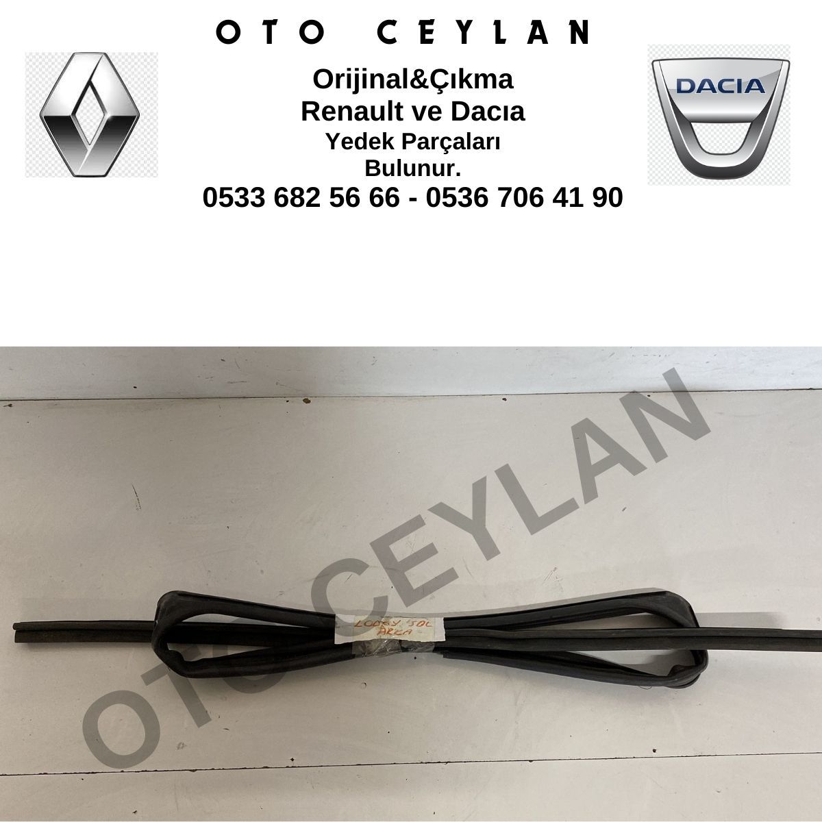 Lodgy Sol Arka Kapı Cam Fitili Orijinal Çıkma