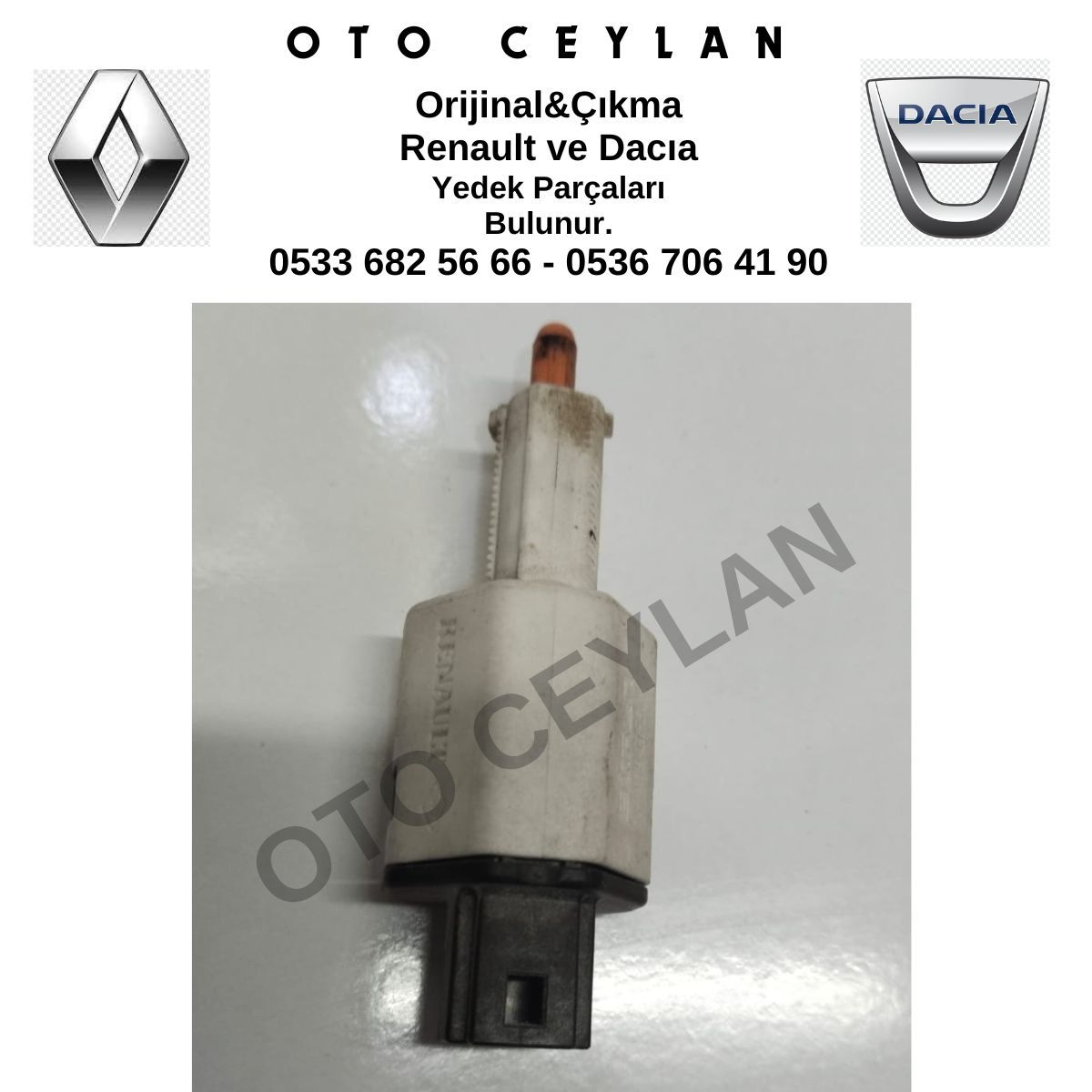 253209243R 253200005R Megane 3 Fren Pedal Müşürü Orijinal Çıkma