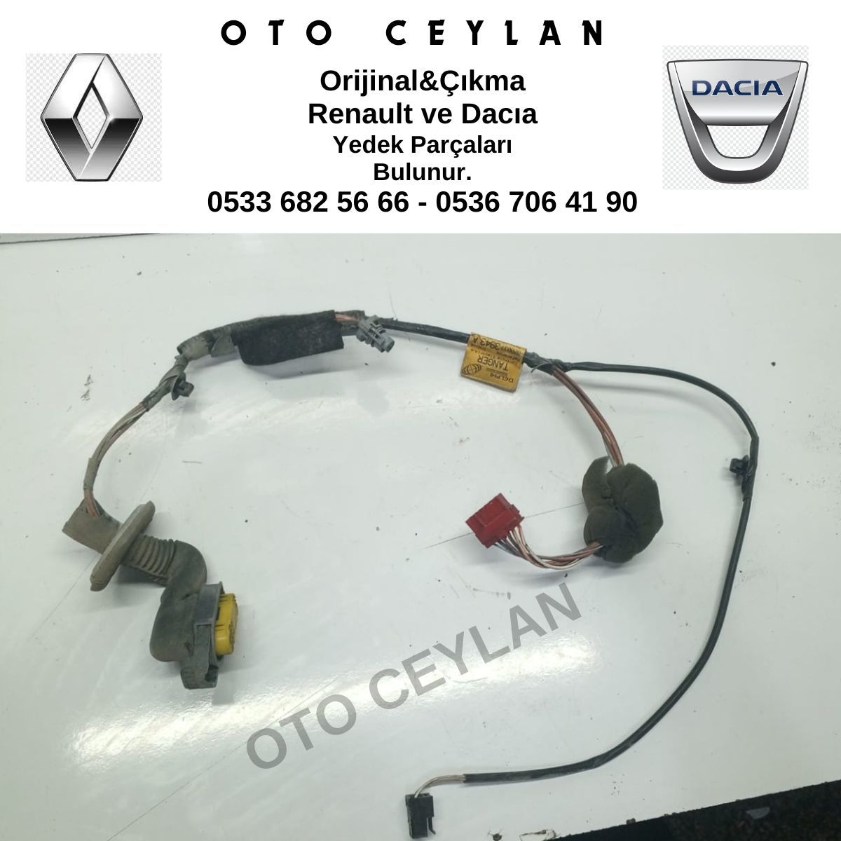 8200373943 Kango Sağ Ön Kapı Tesisatı Orijinal Çıkma