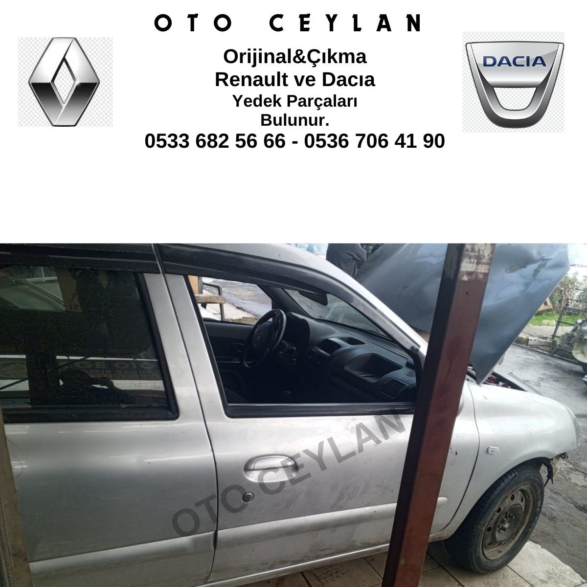 Clio Sağ Ön Kapı Hatasız Orijinal Çıkma