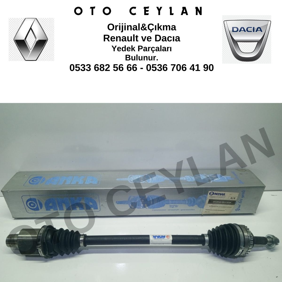 ANK 10102009 Clio 2 Aks Komple Sağ Absli 26 Diş 1.2 1.4 1.6 16V Sıfır Yerli Üretim