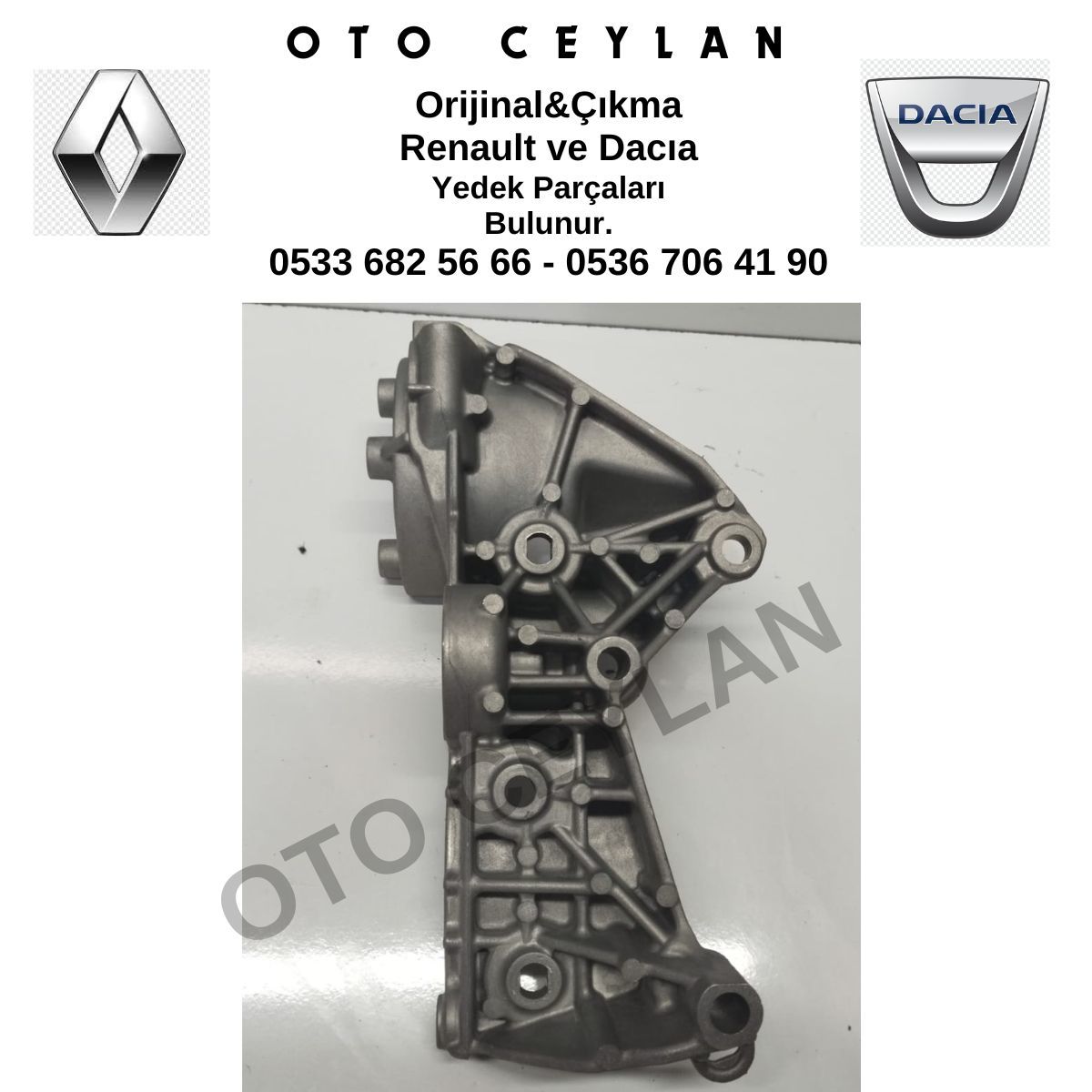 8200473400 Duster 1 Alternatör Suportu Bağlantı Ayağı 1.6 16V K4M (2009-2017) Sıfır Orijinal