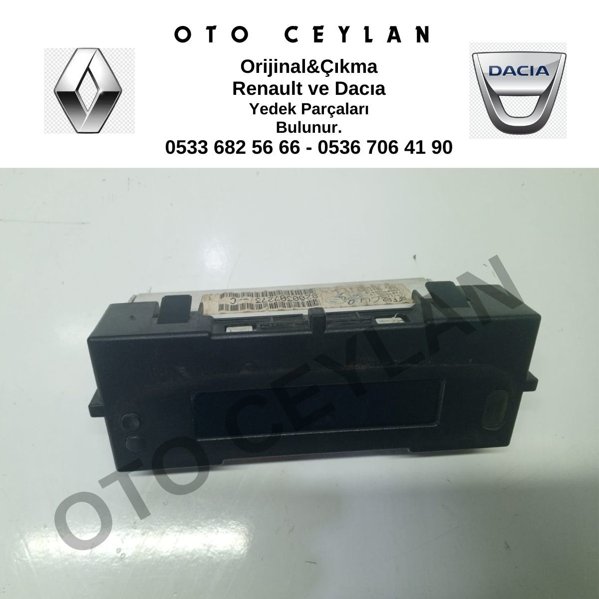 8200755144 Clio 3 Kangoo 2 Radyo Göstergesi Orijinal Çıkma