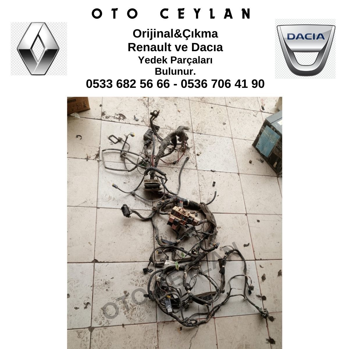 8200809486 Kango 3 Göğüslük Tesisatı Orijinal Çıkma