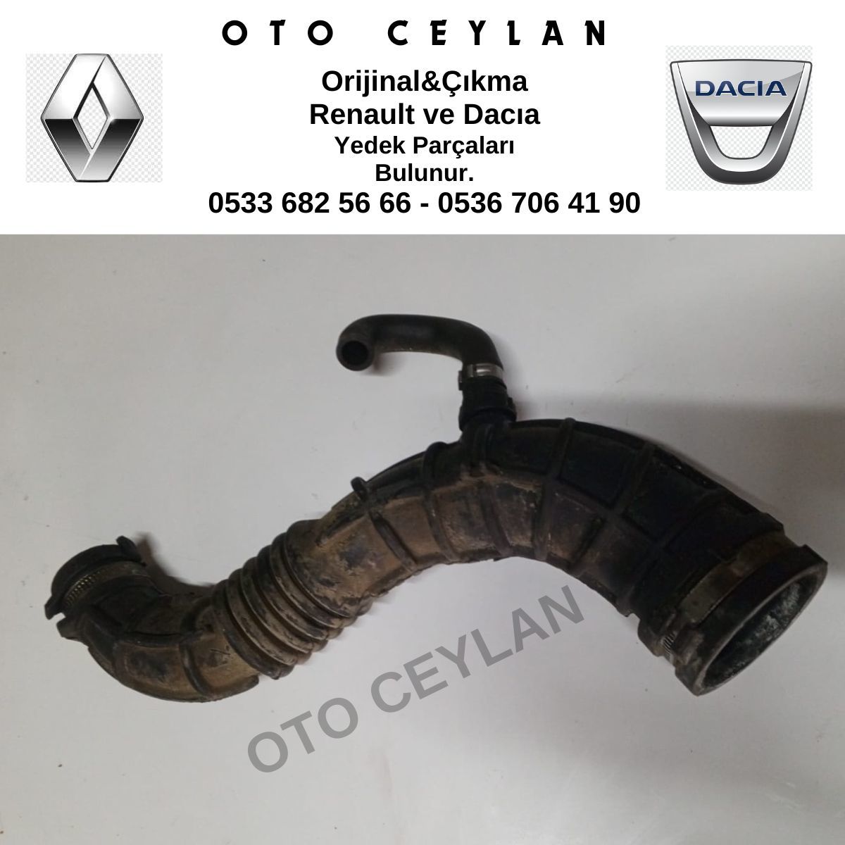 8200500383 Clio 2 Clio 3 Turbo Borusu Orijinal Çıkma