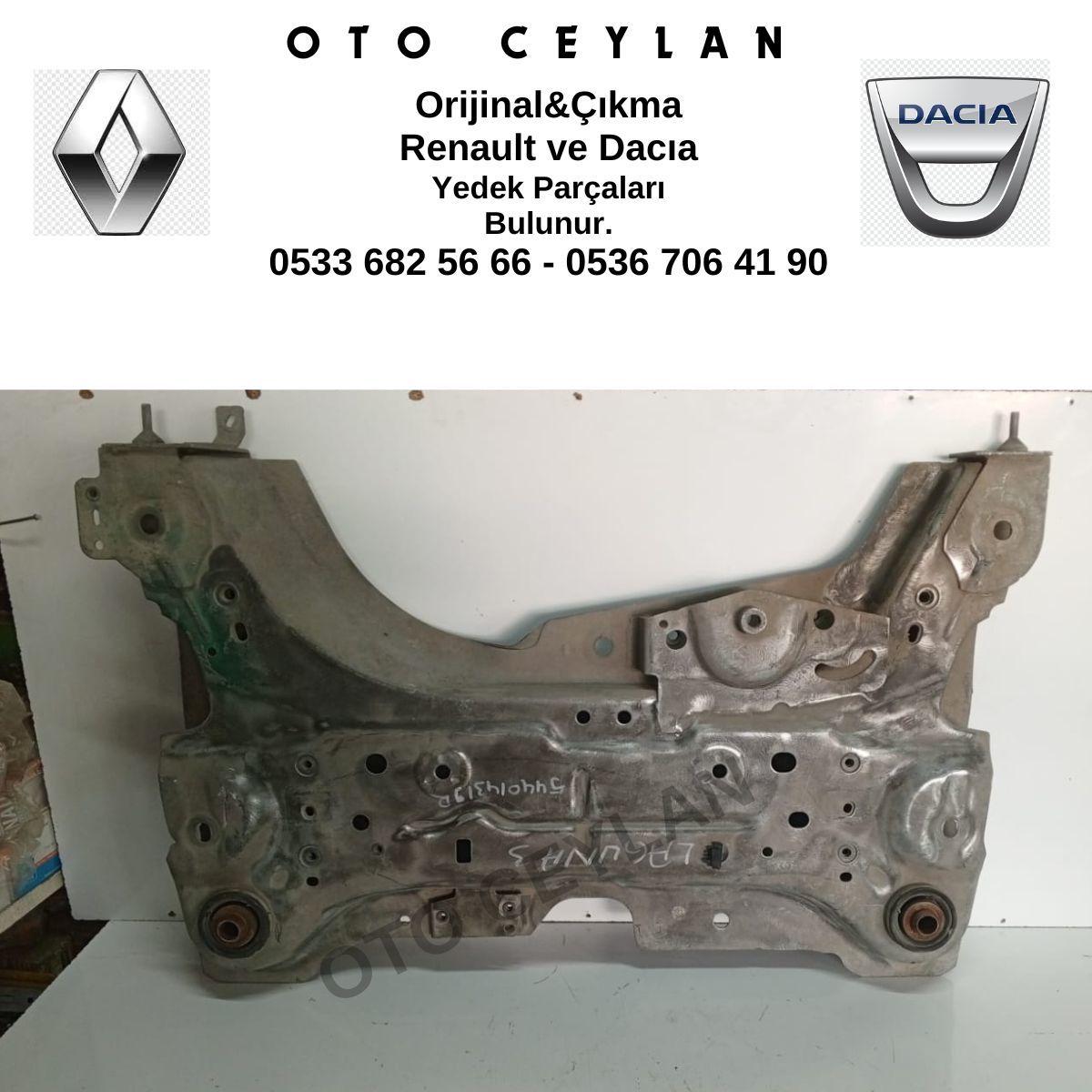 544014319R Laguna 3 1.5 Dci Motor Beşiği Traversi Orijinal Çıkma