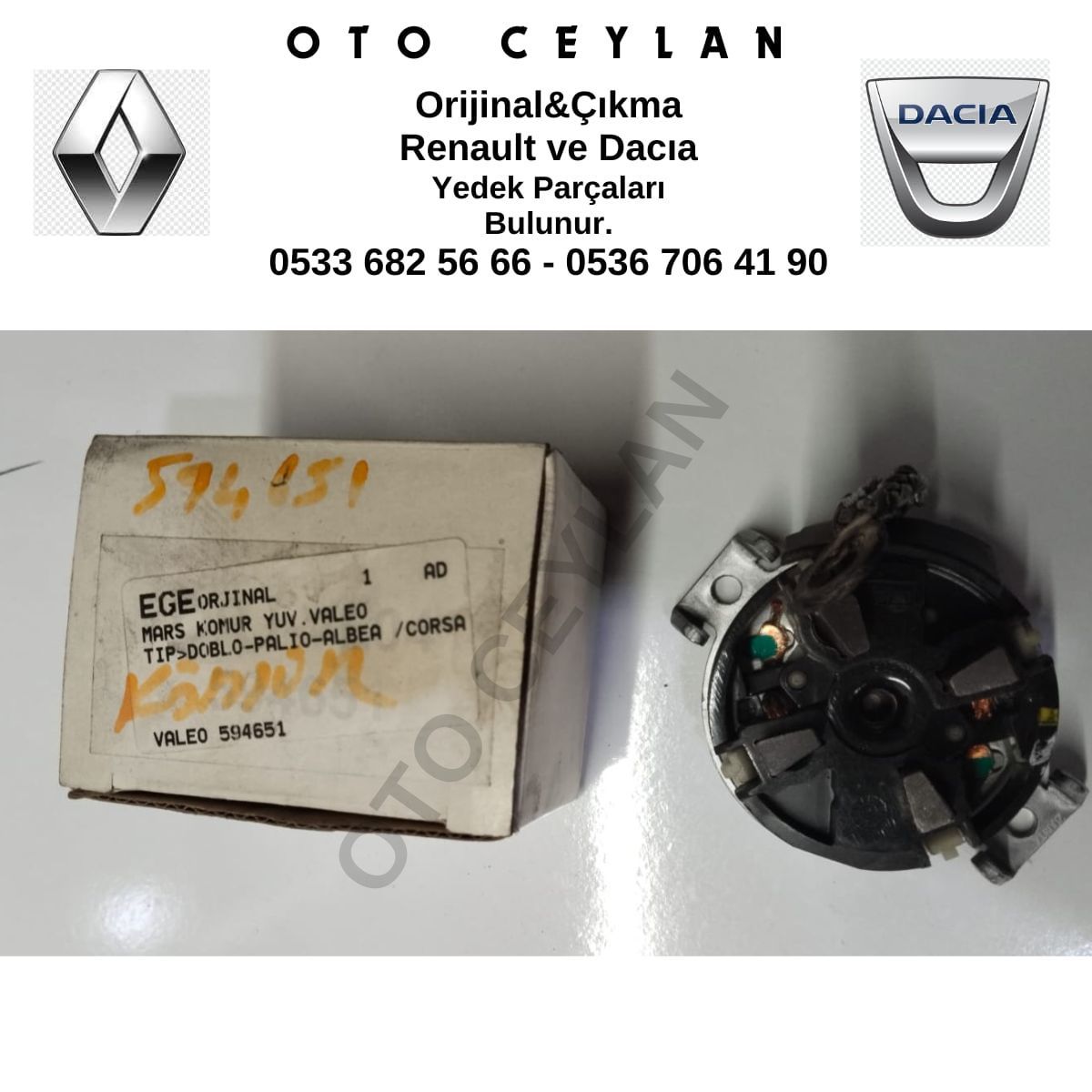 Valeo 594651 Doblo Palıo Albea Marş Kömür Yuvası
