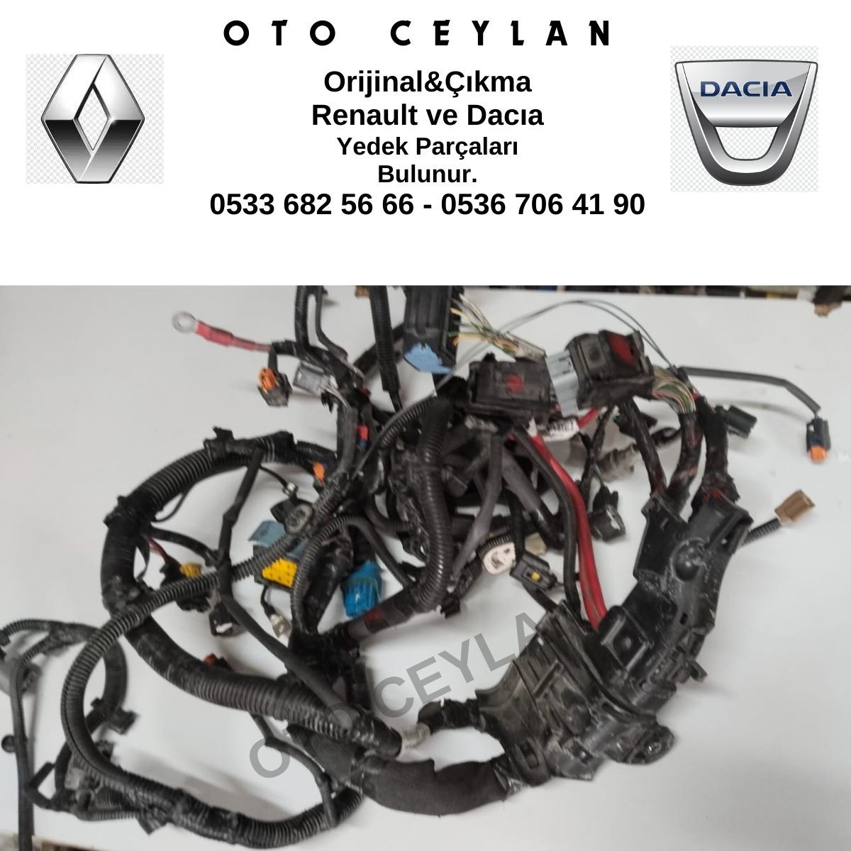 240111787R Lodgy Motor Tesisatı Orijinal Çıkma