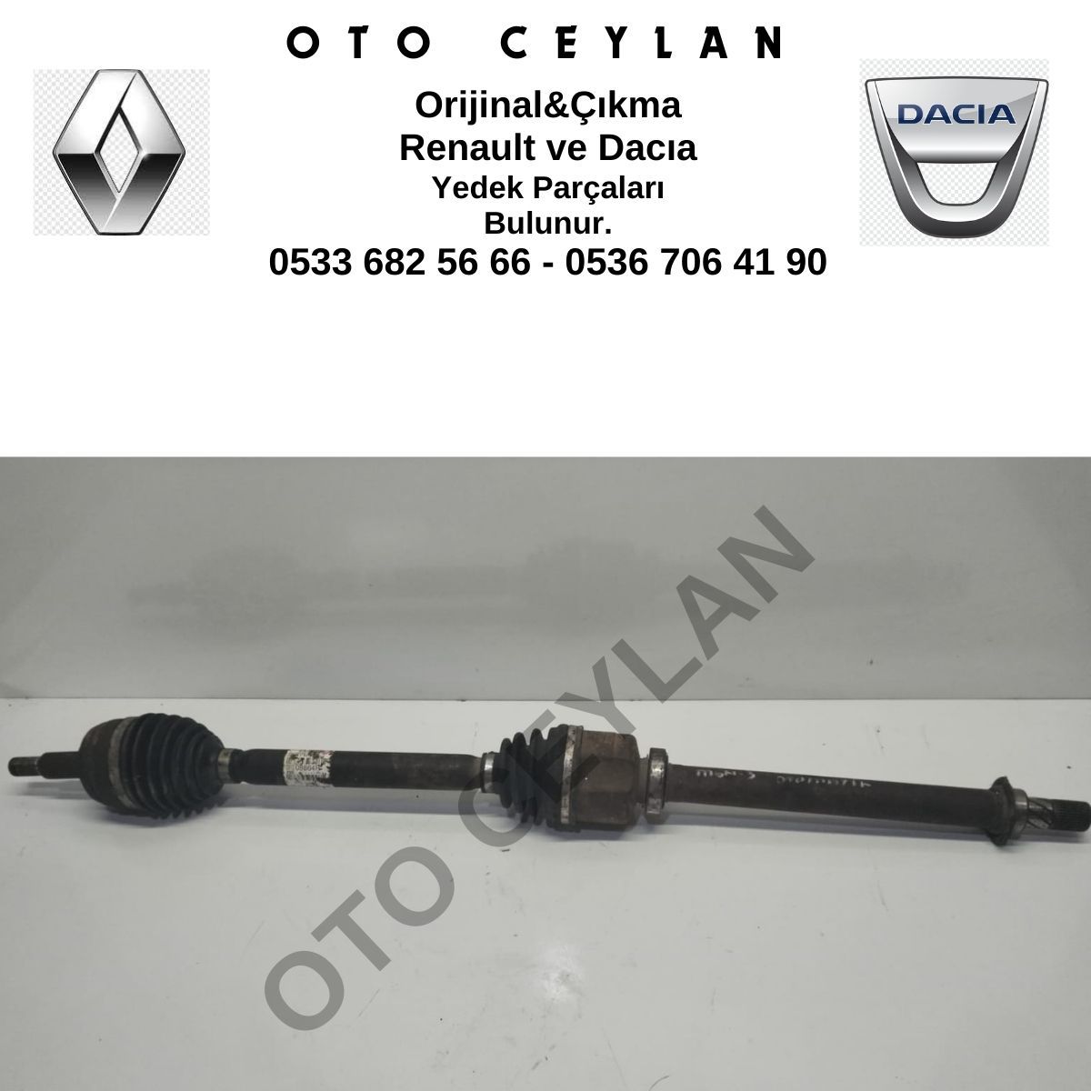 391009864R Megane 3 Fluence Sağ Ön Aks Orijinal Çıkma